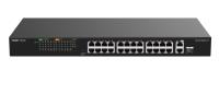 RUIJIE REYEE RG-ES126FGS-LP 24 PORT 10/100 POE +2 PORT UPLINK +1 SFP 180 WATT YONETILEMEZ RACK MOUNT SWITCH - 1
